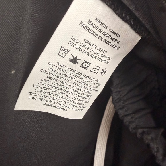 Nike Mens Sportswear Woven Joggers Black Tapered Drawstring Pants Size M - Picture 5 of 5